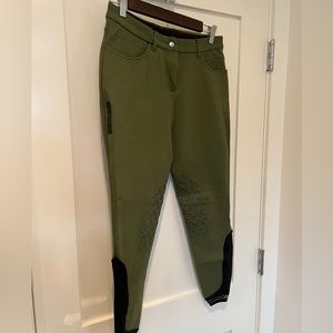 Cavalleria Toscana Khaki/Green Breeches EU40; US size 12